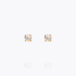 Caroline Svedbom - Mini Stud Earrings Crystal Gold
