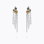 Caroline Svedbom - Amy Earrings Black Golden Combo Rhodium