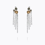 Caroline Svedbom - Amy Earrings Black Golden Combo Rhodium