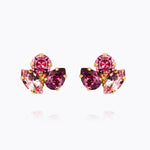 Caroline Svedbom - Ana Earrings Dark Rose Combo Gold