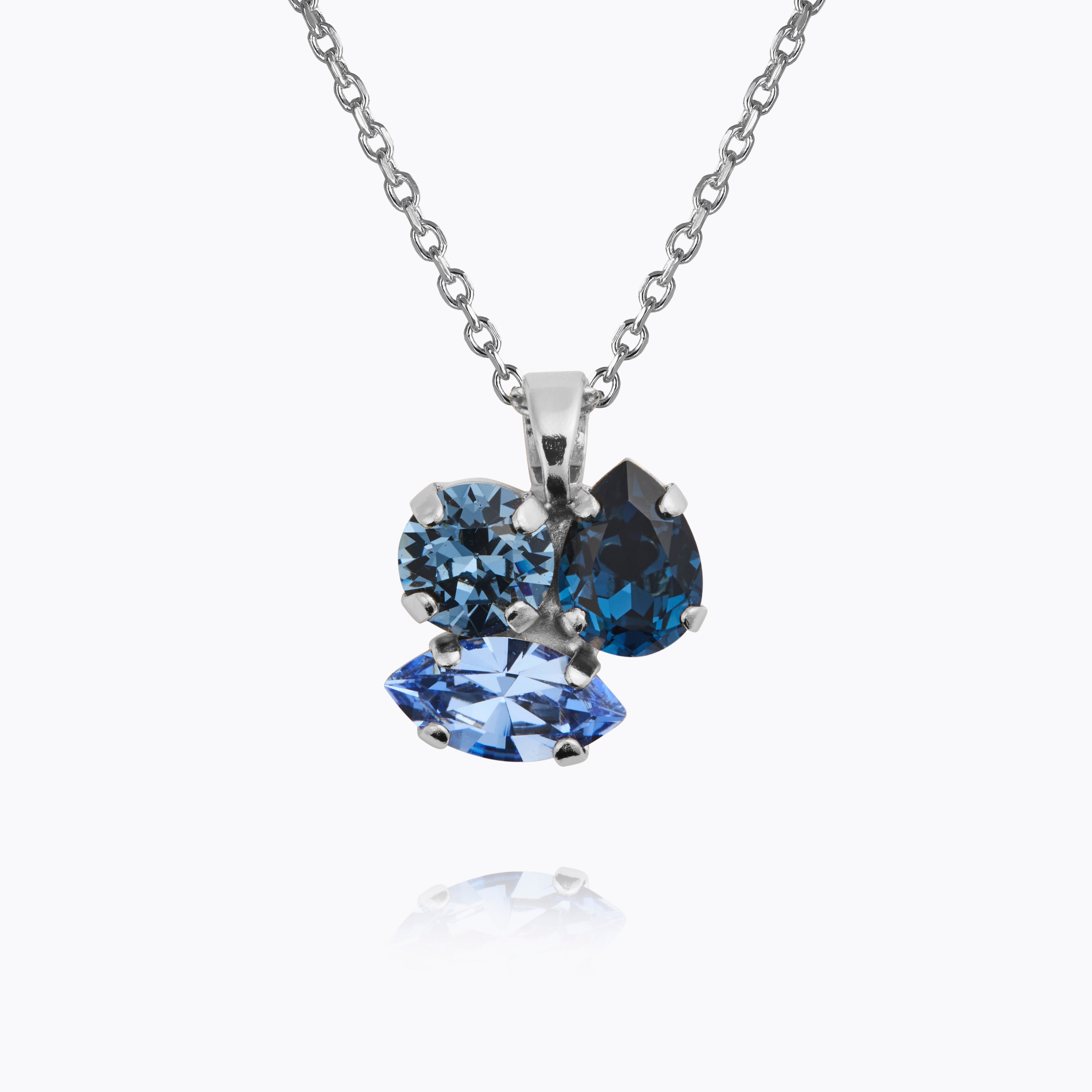 Caroline Svedbom - Ana Necklace Denimblue Combo Rhodium