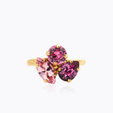 Caroline Svedbom - Ana Ring Dark Rose Combo Gold