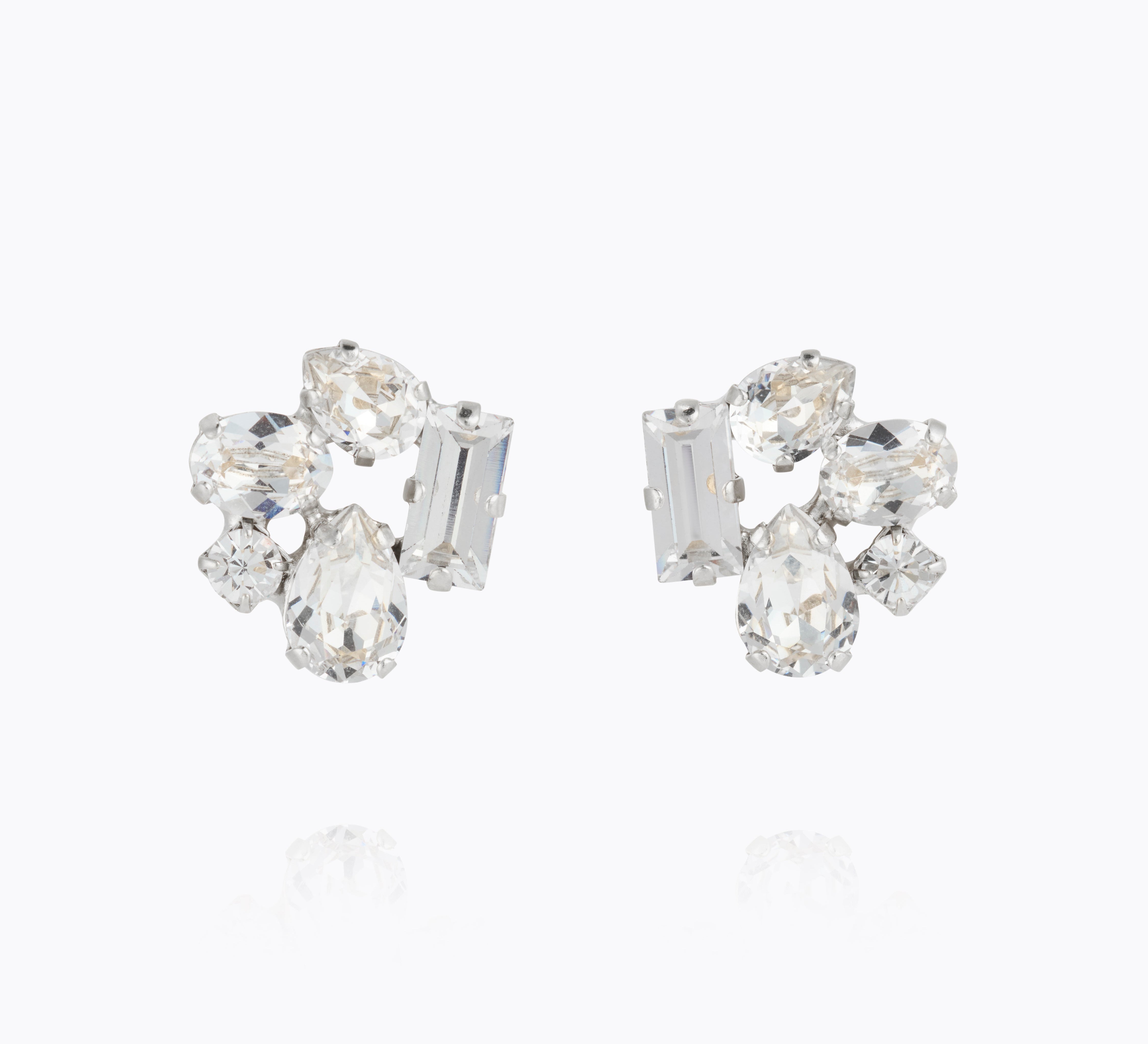 Caroline Svedbom - Noelle Stud Earrings Crystal Rhodium