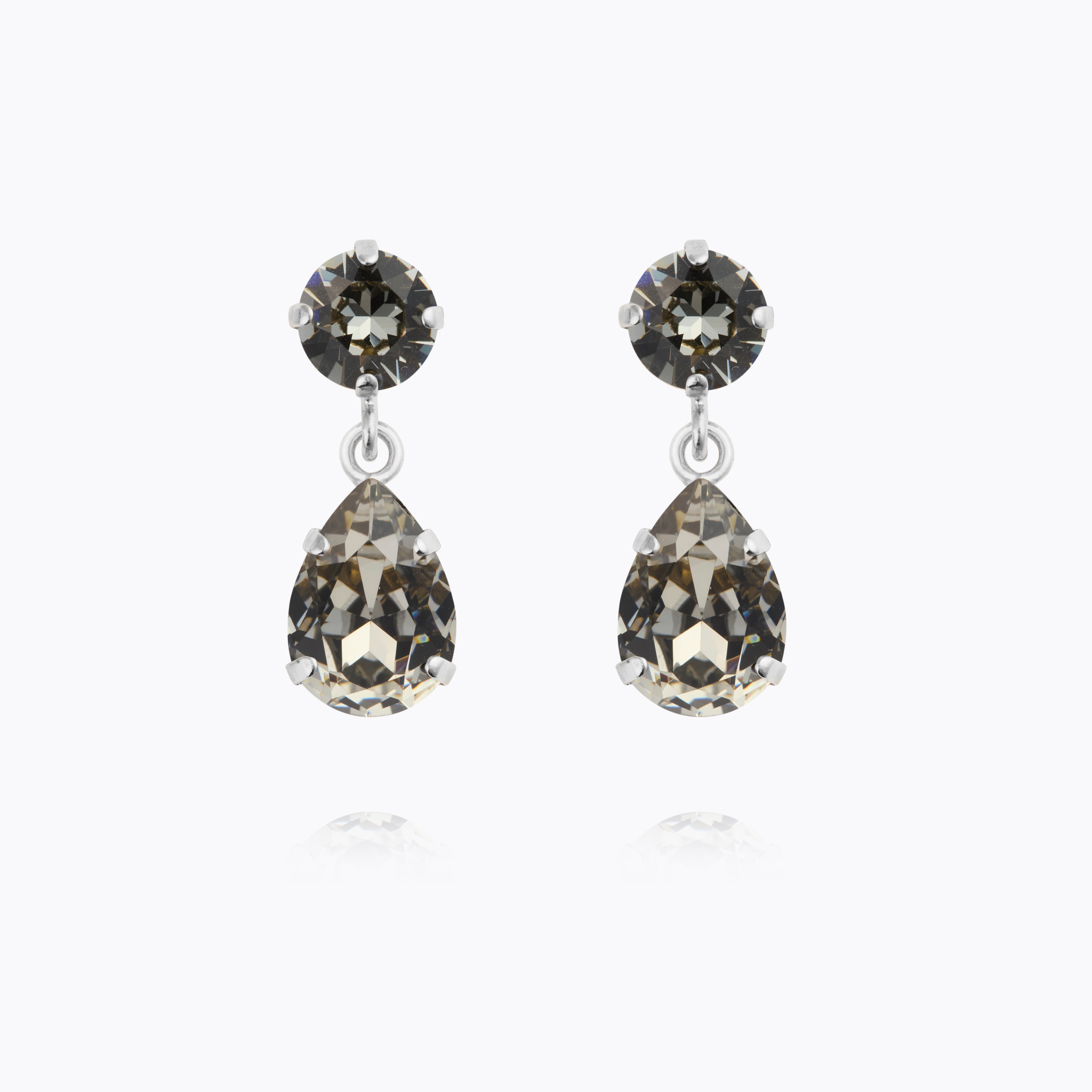 Caroline Svedbom - Mini Drop Earring Black Diamond Rhodium