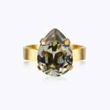 Caroline Svedbom - Mini Drop Ring Black Diamond Gold