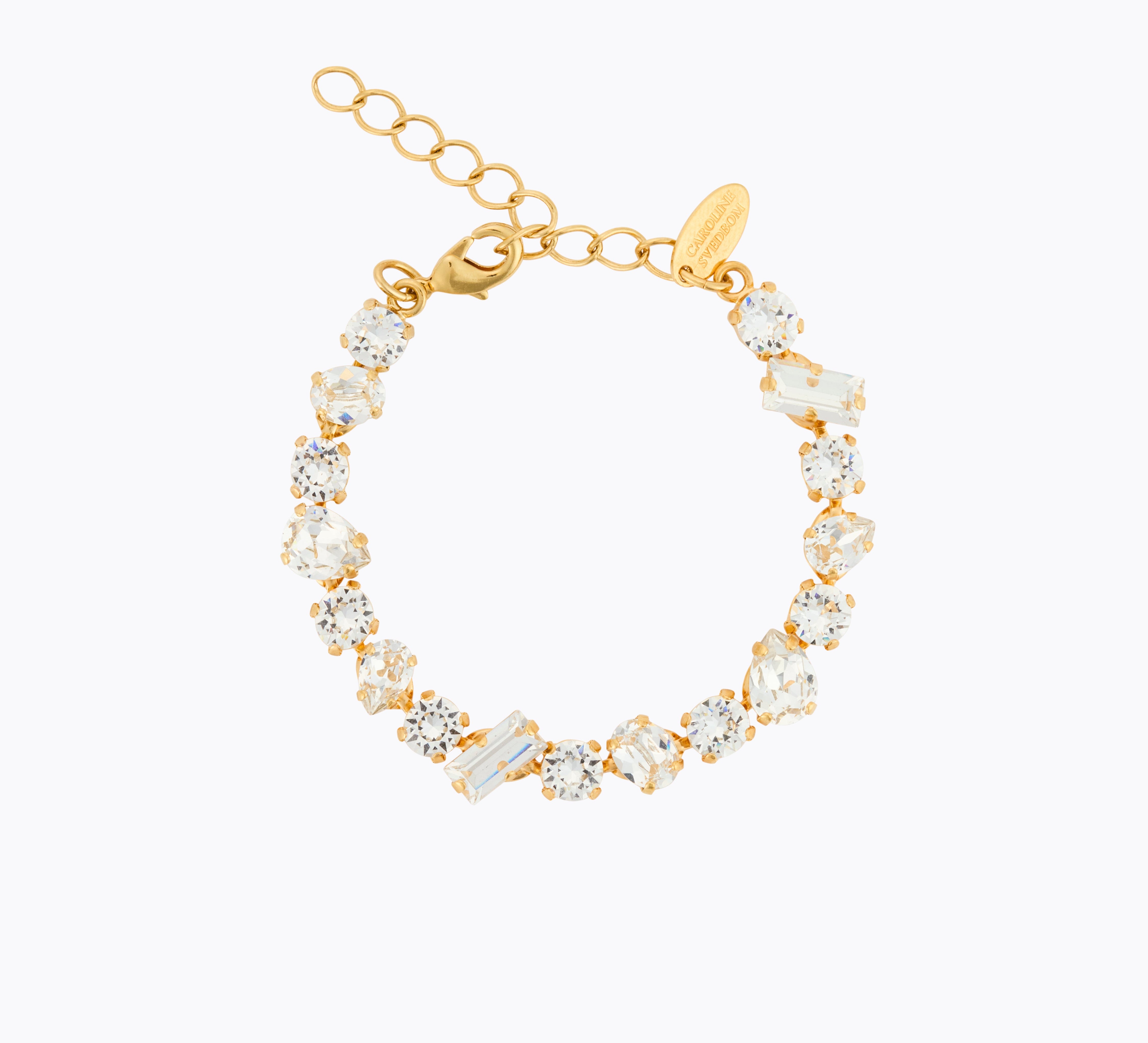 Caroline Svedbom - Noelle Statement Bracelet Crystal Gold