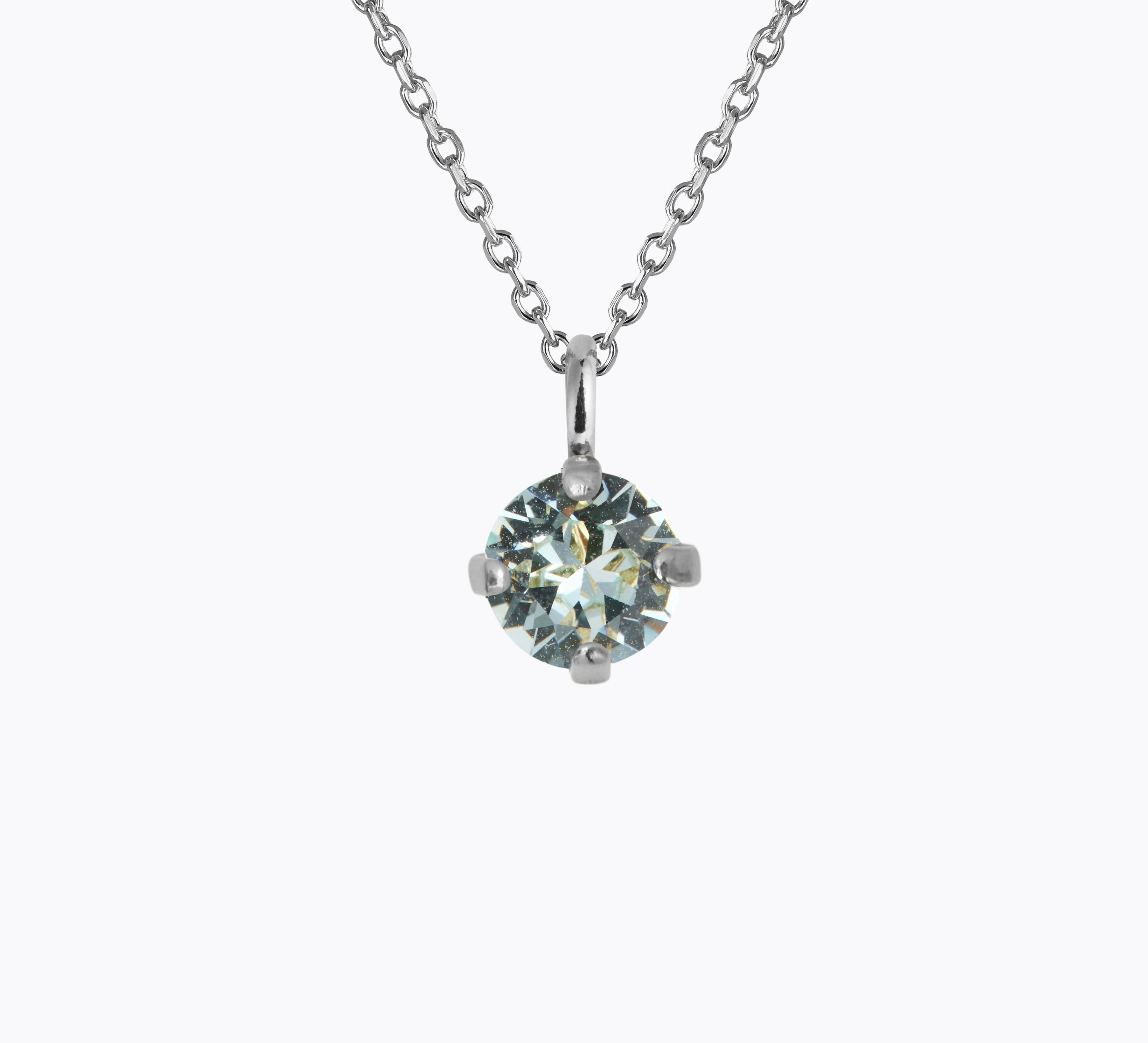 Caroline Svedbom - Natti Stud Necklace Light Azore Rhodium