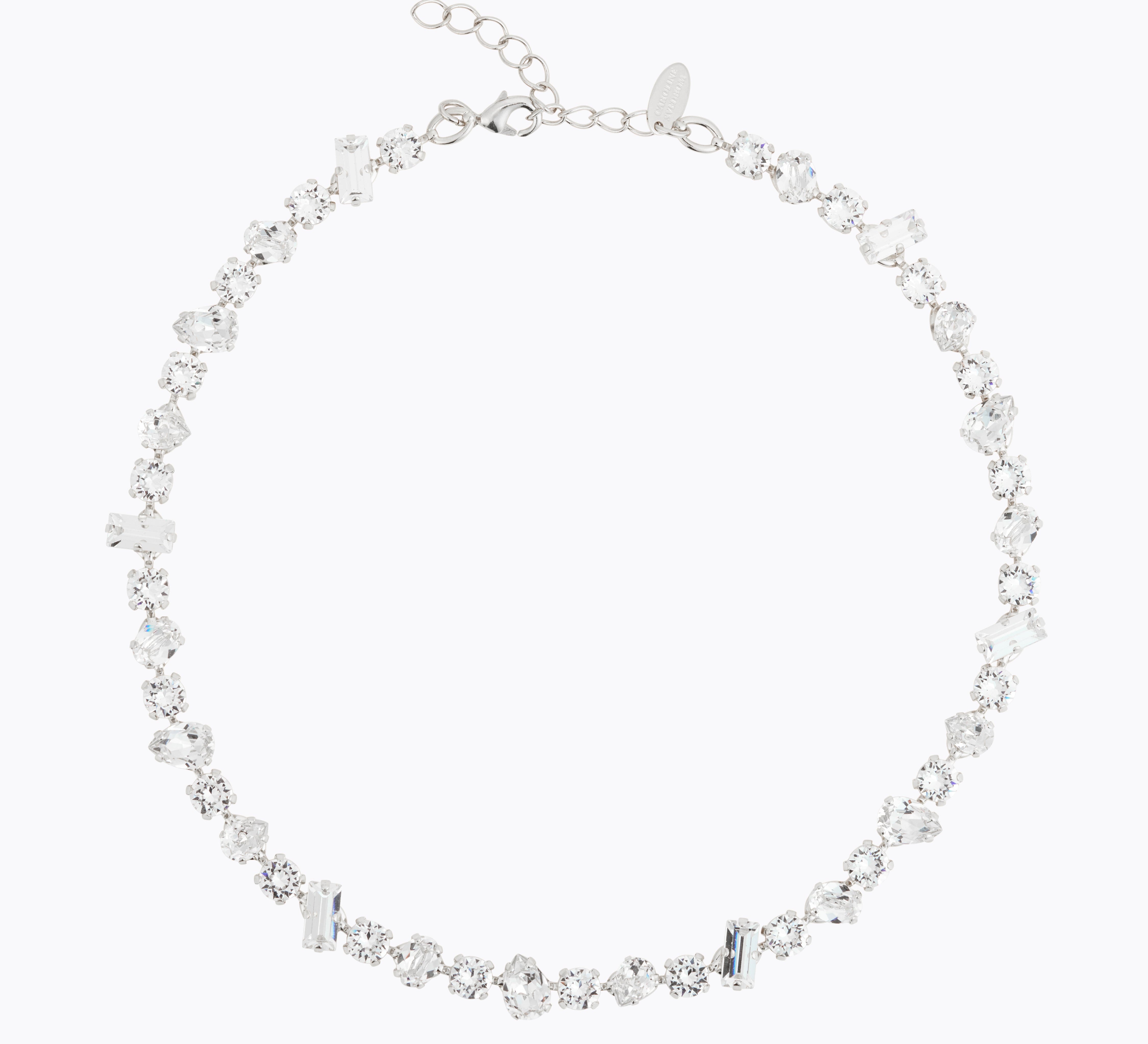 Caroline Svedbom - Noelle Statement Necklace Crystal Rhodium