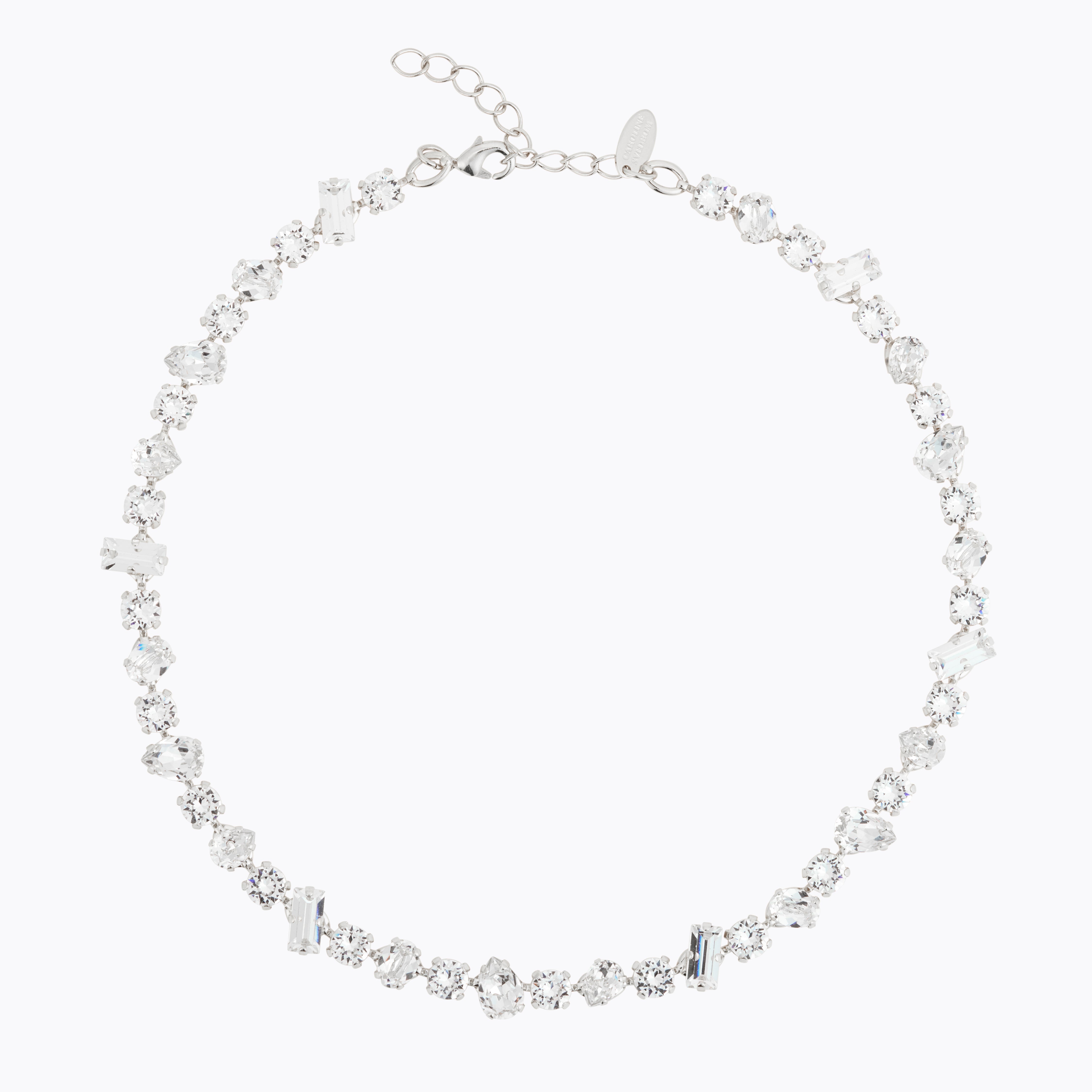 Caroline Svedbom - Noelle Statement Necklace Crystal Rhodium