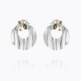Caroline Svedbom - Cay Earrings Black Golden Combo Rhodium