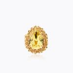 Caroline Svedbom - Classic Gemma Ring Dark Jonquil Gold