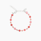 Caroline Svedbom - Calanthe Bracelet Light Coral Combo Rhodium