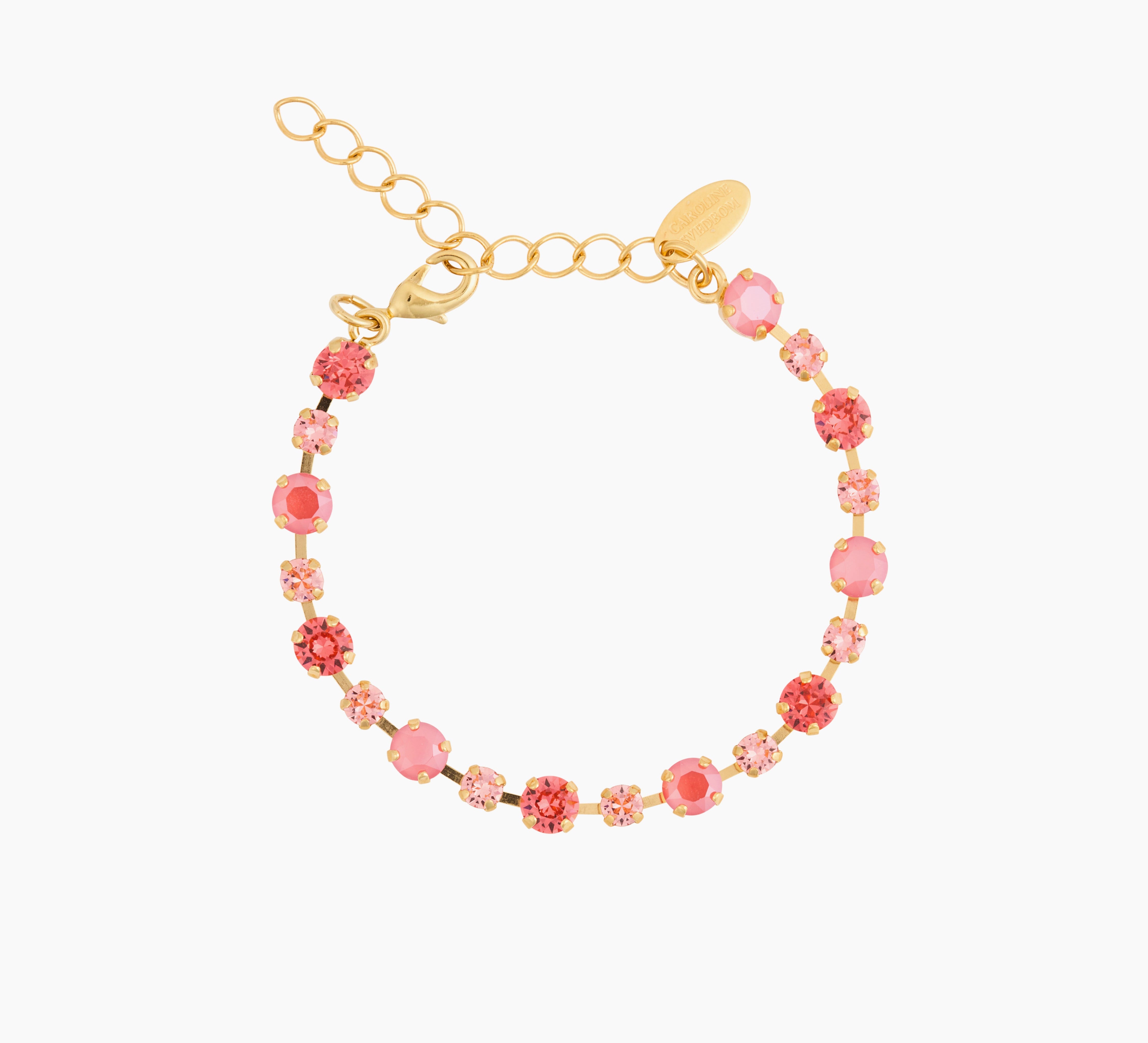 Caroline Svedbom - Calanthe Bracelet Light Coral Combo Gold