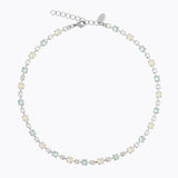 Caroline Svedbom - Calanthe Necklace Azore Combo Rhodium