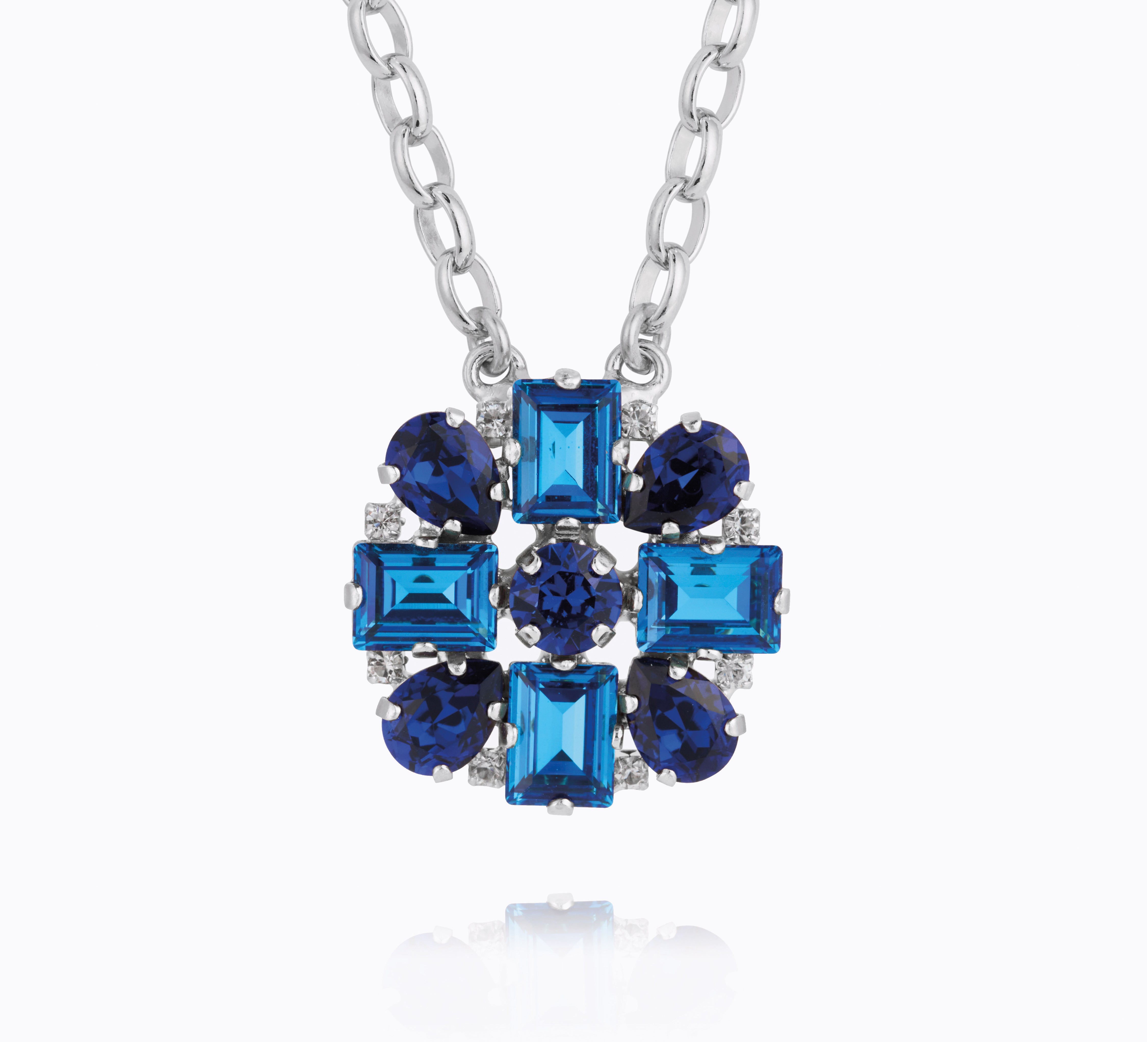 Diora Chain Necklace / ReCreated™ Blue Combo