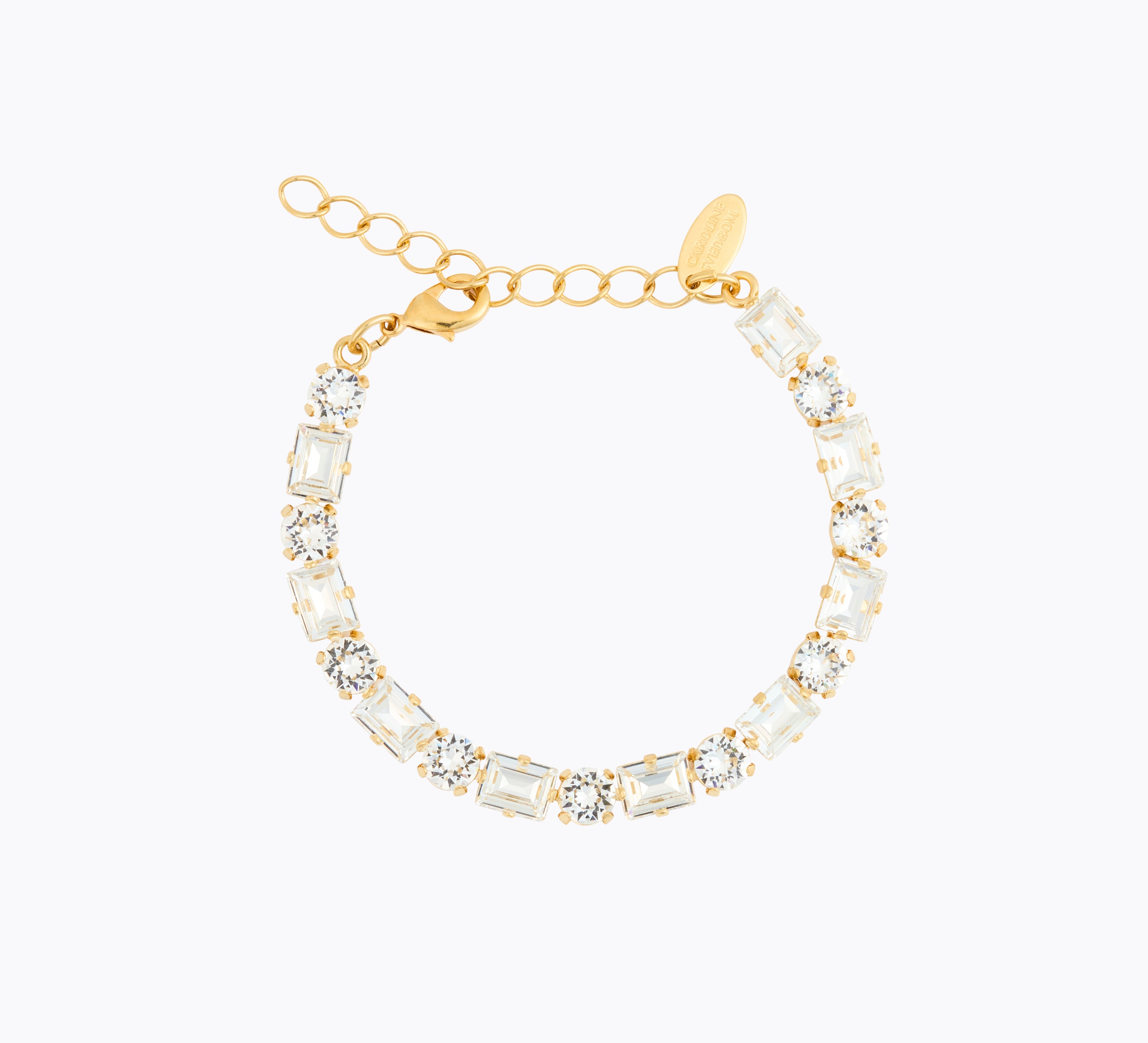 Caroline Svedbom - Diora Statement Bracelet Crystal Gold
