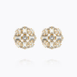 Caroline Svedbom - Diora Statement Earrings Crystal Gold