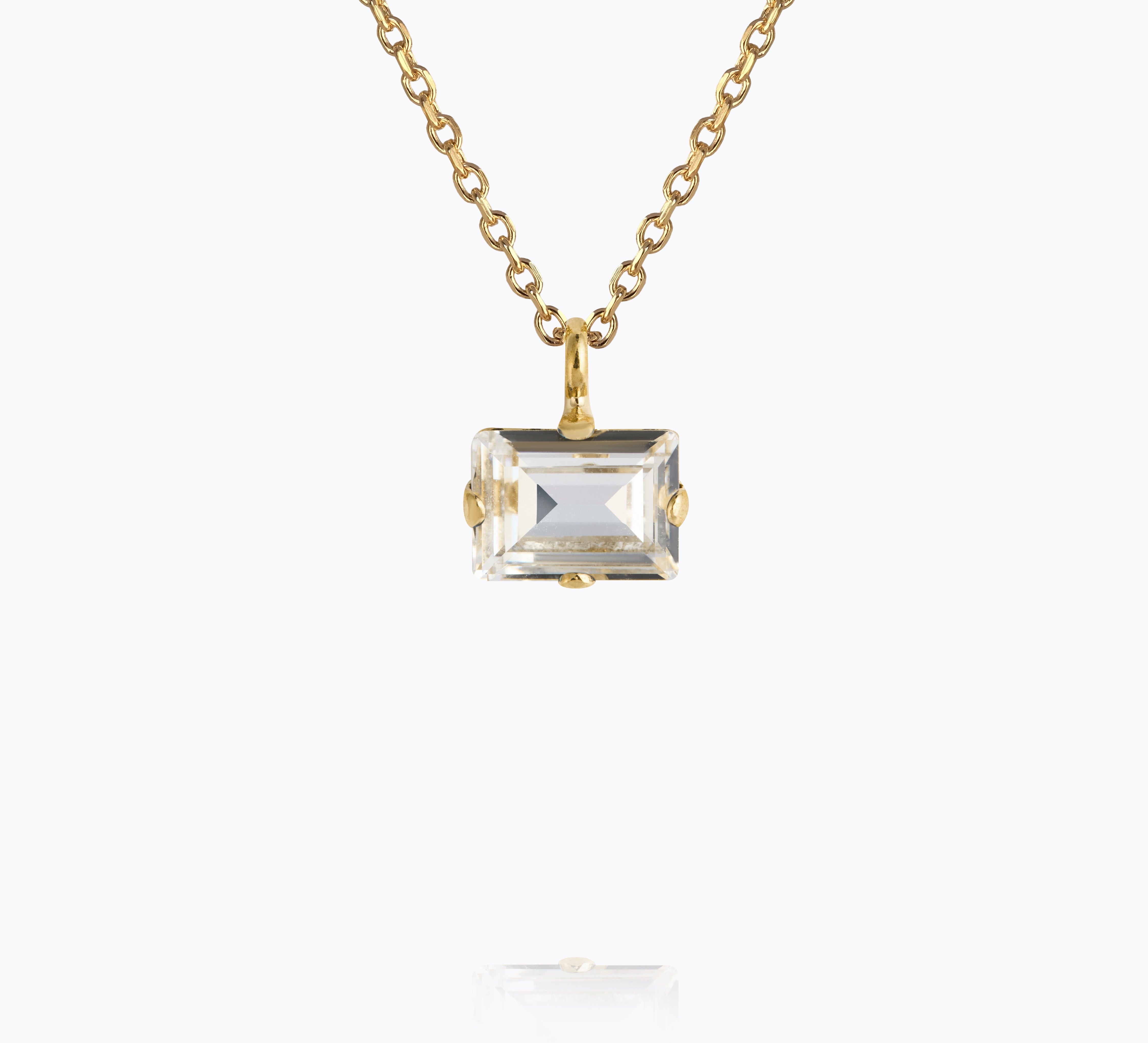 Caroline Svedbom - Diora Stud Necklace Crystal Gold