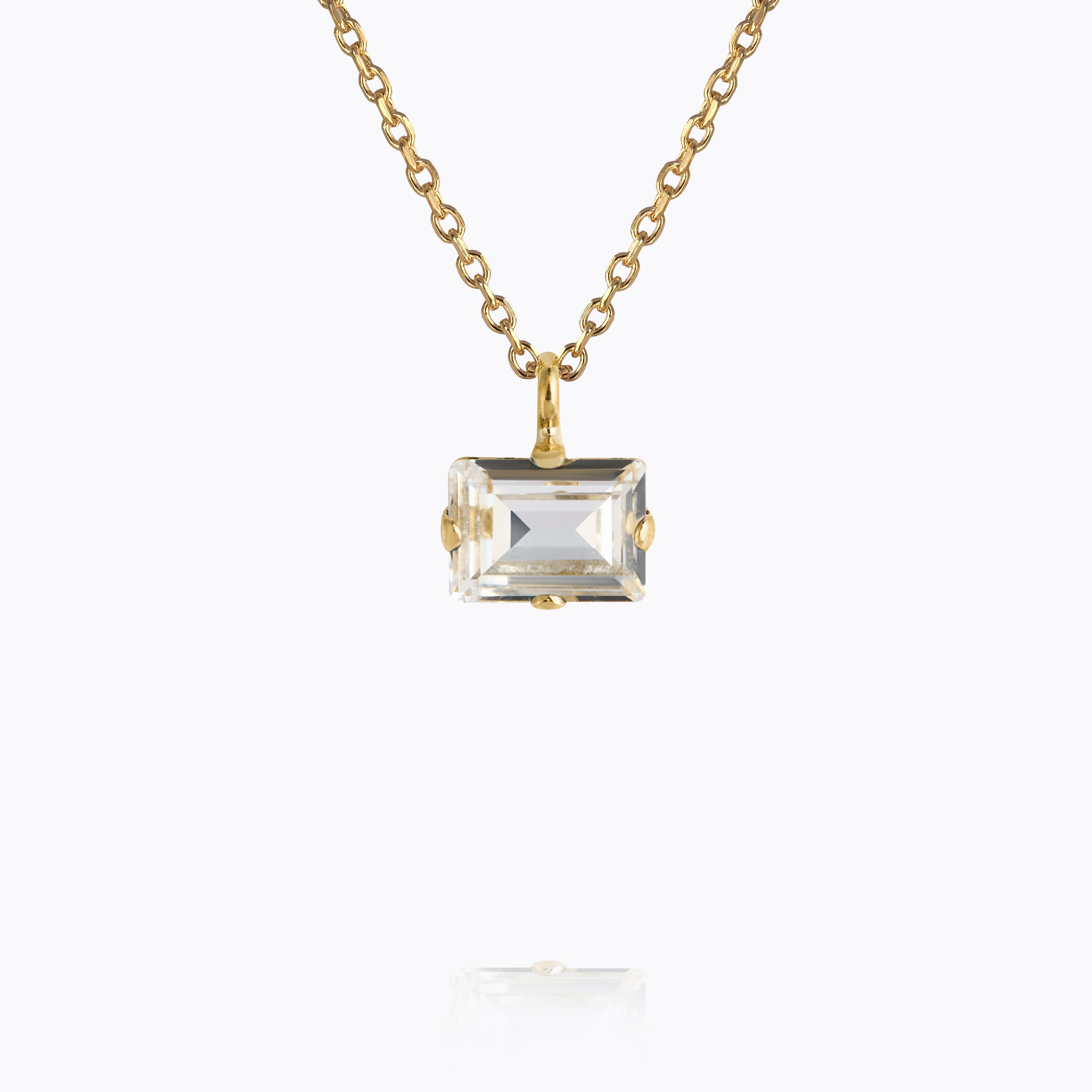 Caroline Svedbom - Diora Stud Necklace Crystal Gold