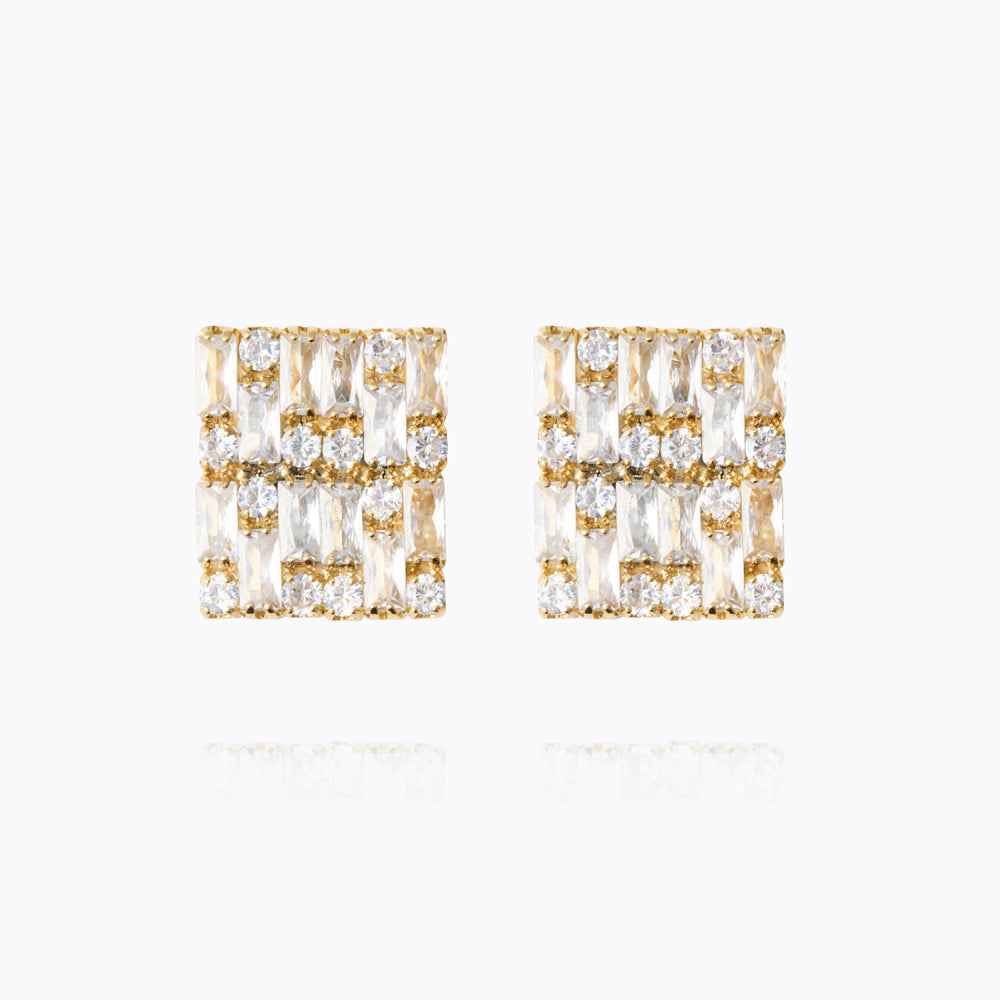 Caroline Svedbom - Evelyne Earrings Crystal Gold