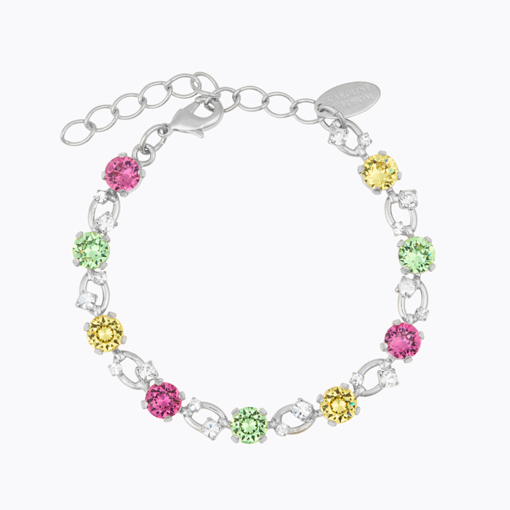 Caroline Svedbom - Fay Bracelet Autumn Bloom Combo Rhodium