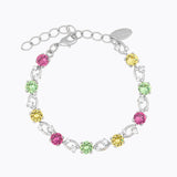 Caroline Svedbom - Fay Bracelet Autumn Bloom Combo Rhodium