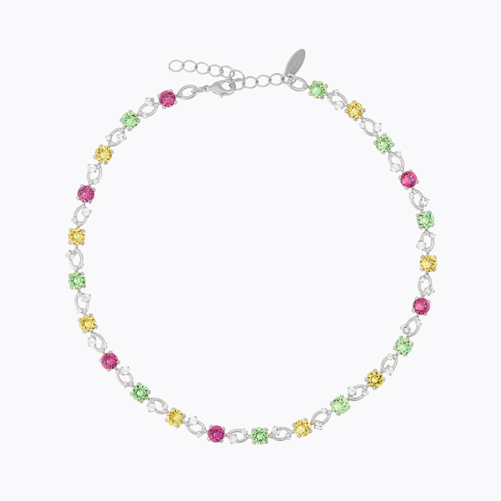 Caroline Svedbom - Fay Necklace Autumn Bloom Combo Rhodium
