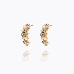 Caroline Svedbom - Gabriella Earrings Black Golden Combo Gold
