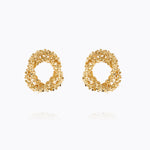Caroline Svedbom - Gemma Knot Earrings Gold Gold