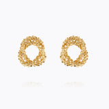 Caroline Svedbom - Gemma Knot Earrings Gold Gold