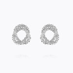 Caroline Svedbom - Gemma Knot Earrings Rhodium Rhodium