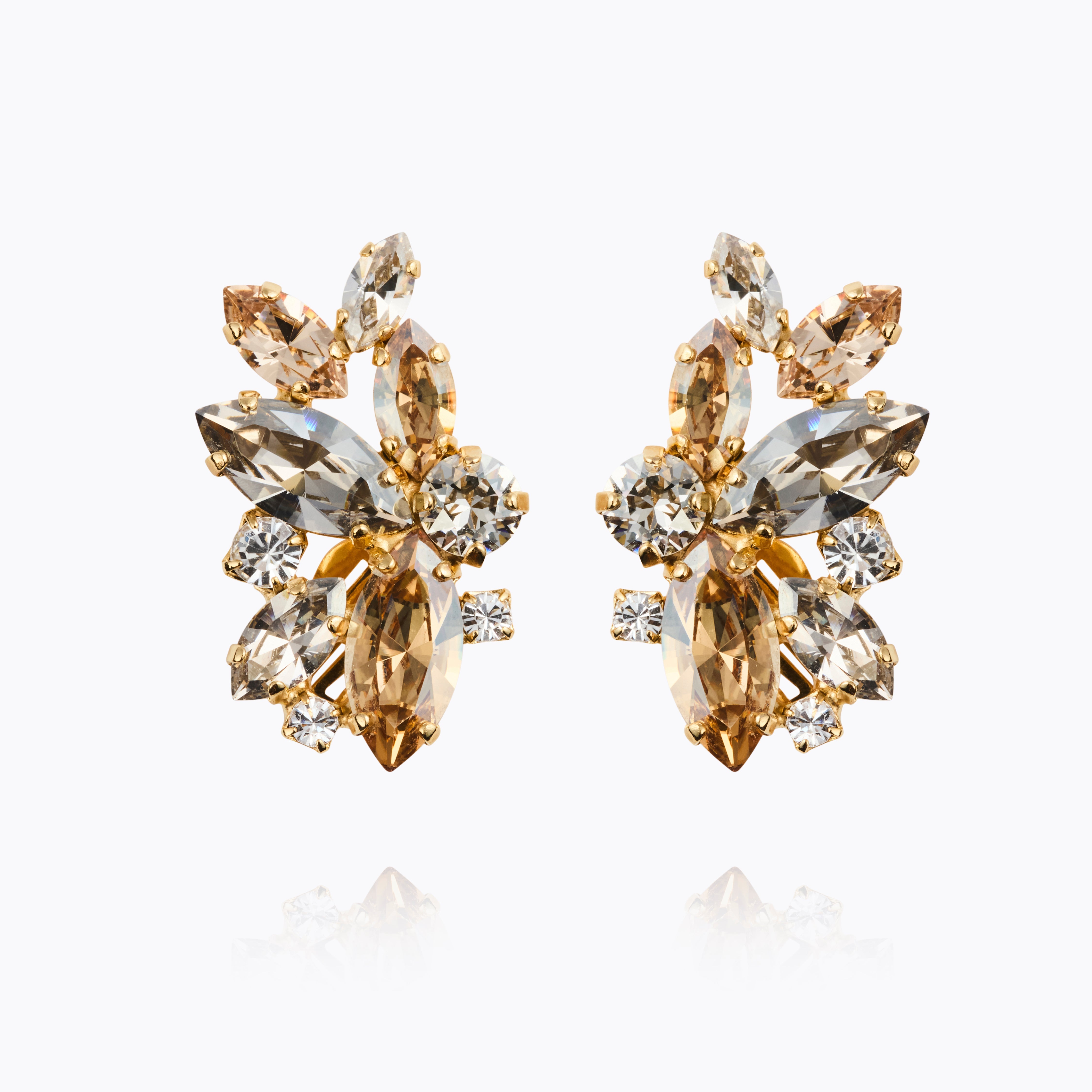 Caroline Svedbom - Havanna Earrings Silvershade Combo Gold