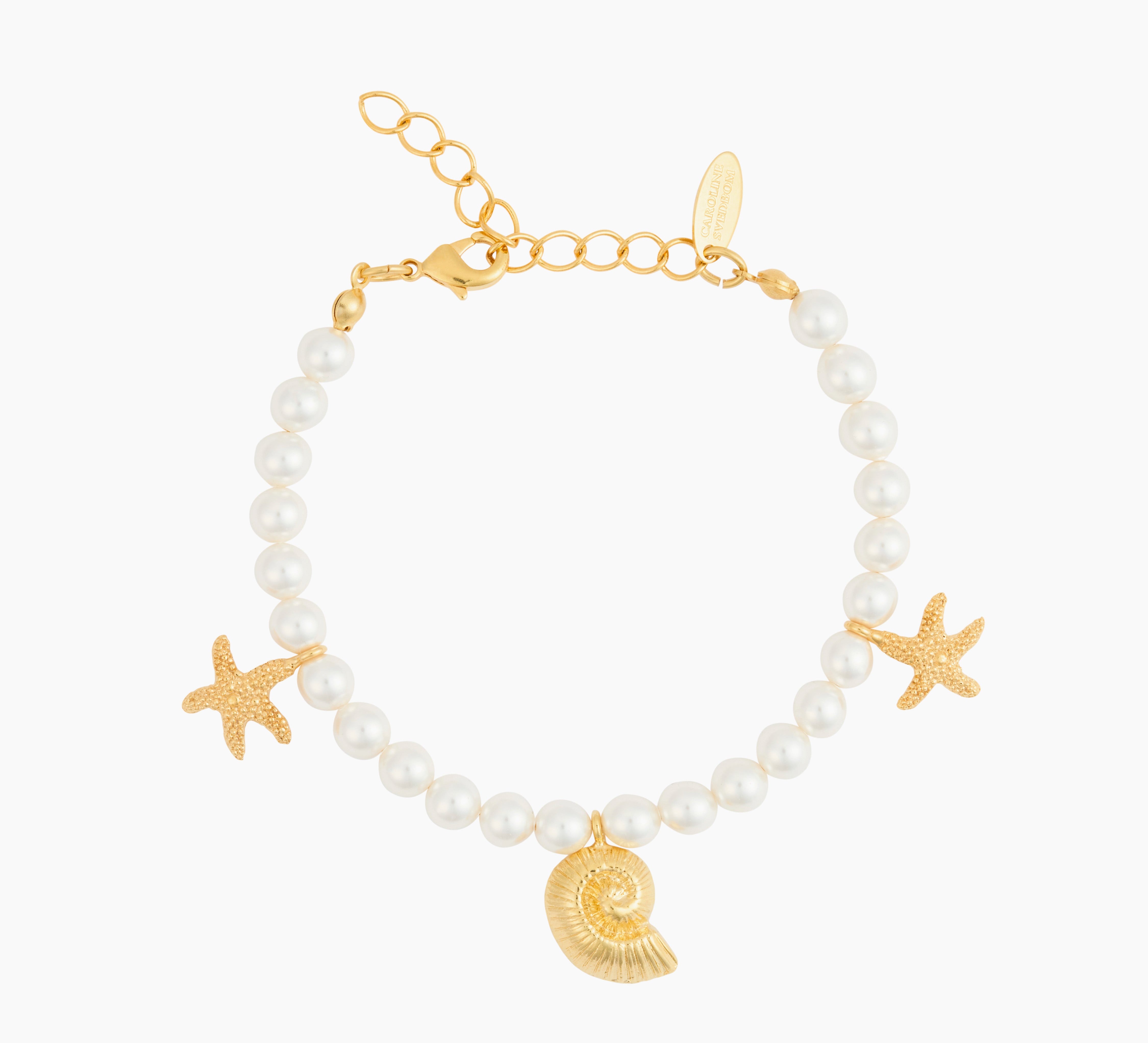 Caroline Svedbom - Ismara Bracelet Pearl Gold