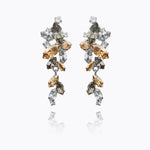 Caroline Svedbom - Jannice Earrings Black Golden Combo Rhodium