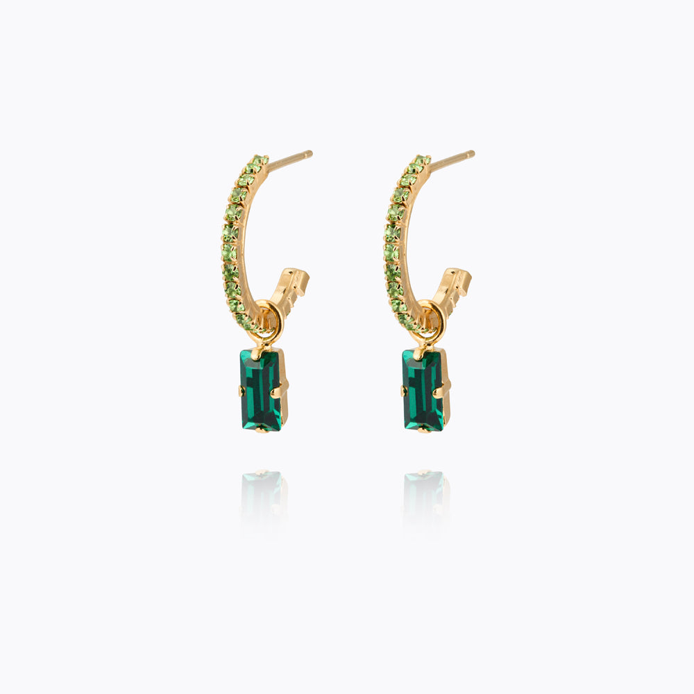 Caroline Svedbom - Lucy Earrings Emerald Peridot Gold