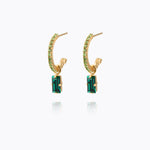 Caroline Svedbom - Lucy Earrings Emerald Peridot Gold