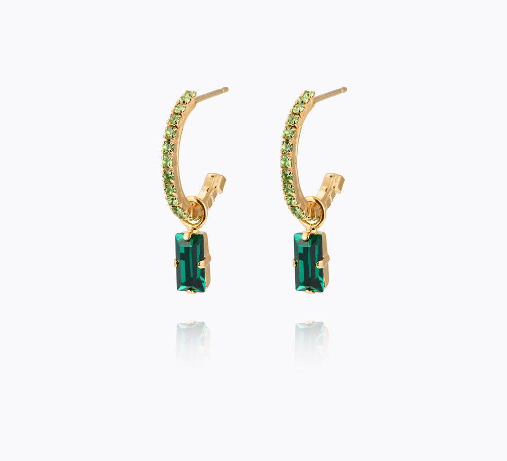 Caroline Svedbom - Lucy Earrings Emerald Peridot Gold