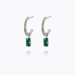Caroline Svedbom - Lucy Earrings Emerald Peridot Rhodium