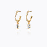 Caroline Svedbom - Lucy Earrings Crystal Gold