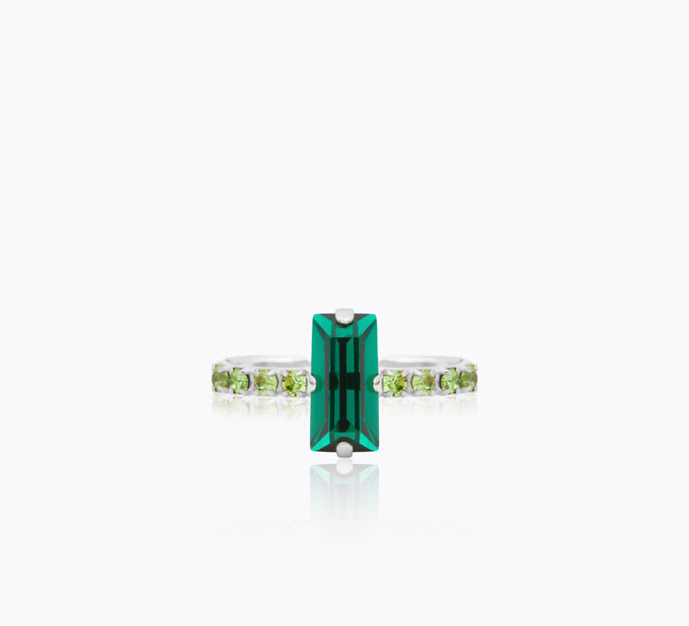 Caroline Svedbom - Lucy Ring Emerald Peridot Rhodium
