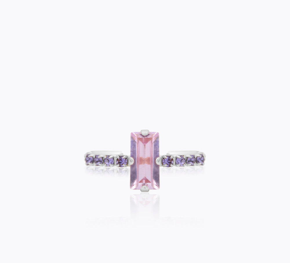 Caroline Svedbom - Lucy Ring Violet Tanzanite Rhodium