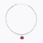 Caroline Svedbom - Lydia Chain Necklace Dark Rose Rhodium