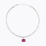 Caroline Svedbom - Lydia Chain Necklace Dark Rose Rhodium