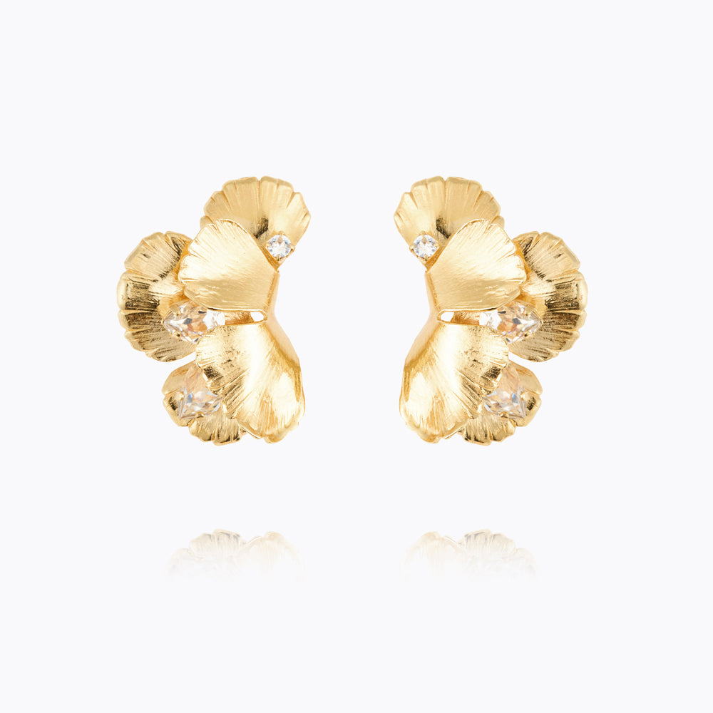 Caroline Svedbom - Malva Earrings Crystal Gold