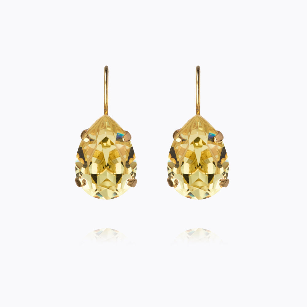 Caroline Svedbom - Mini Drop Clasp Earrings Dark Jonquil Gold