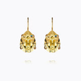 Caroline Svedbom - Mini Drop Clasp Earrings Dark Jonquil Gold