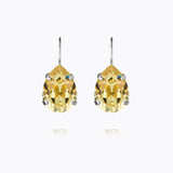 Caroline Svedbom - Mini Drop Clasp Earrings Dark Jonquil Rhodium