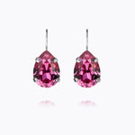 Caroline Svedbom - Mini Drop Clasp Earrings Dark Rose Rhodium