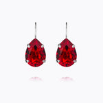 Caroline Svedbom - Mini Drop Clasp Earrings Light Siam Rhodium