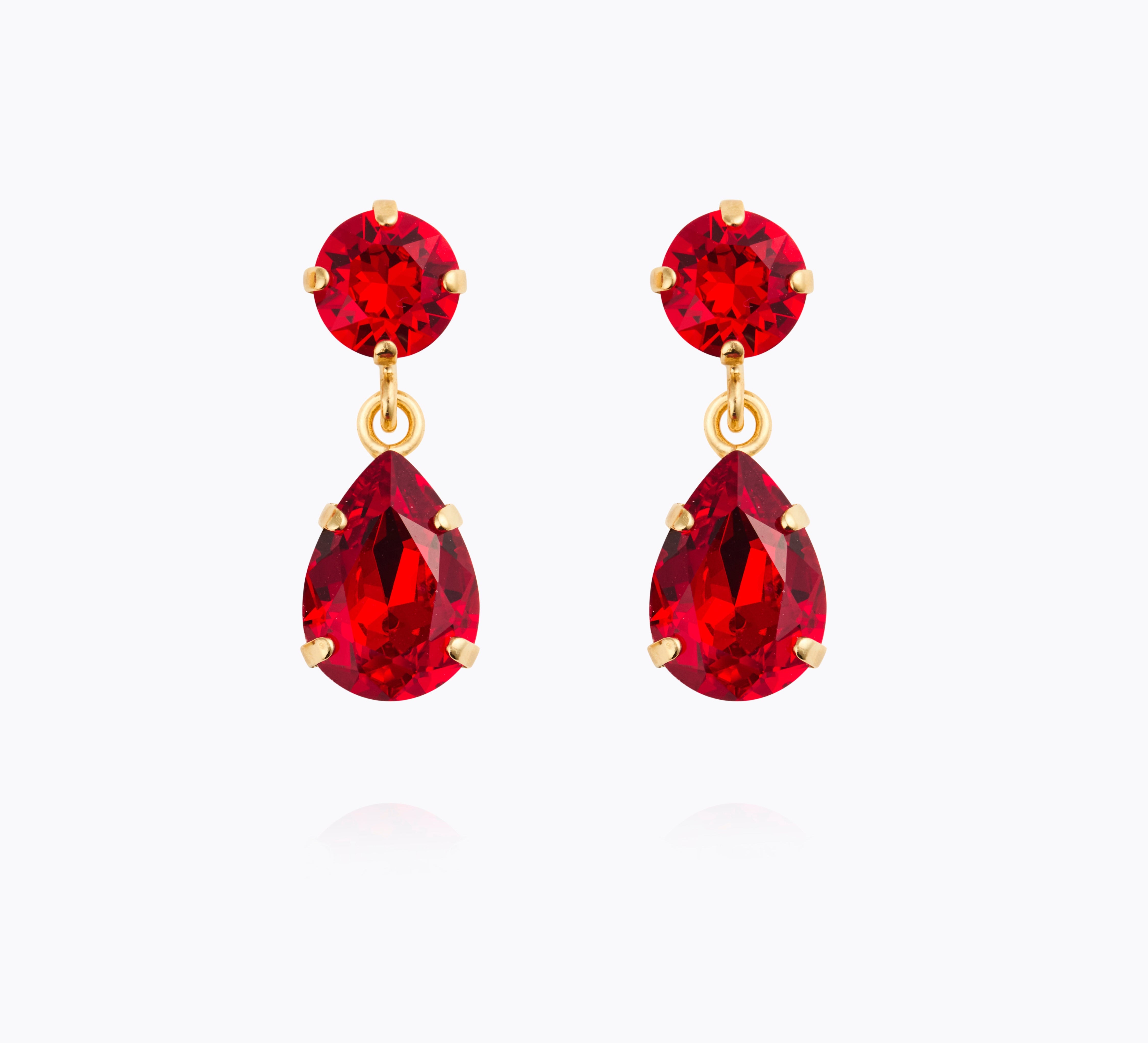 Caroline Svedbom - Mini Drop Earrings Light Siam Gold